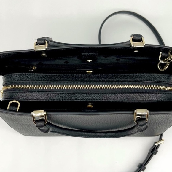 Kate Spade Leila Medium Satchel Black - Picture 12 of 13